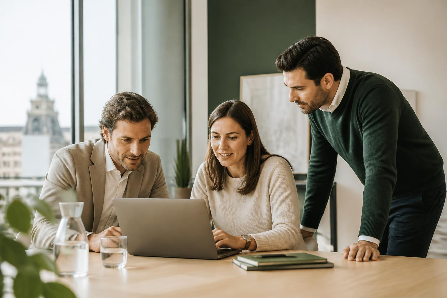 Consultants in a working session with a client team